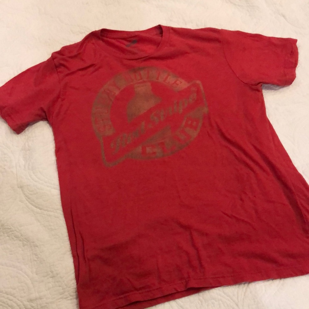 Red Stripe tee